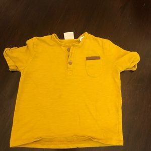 Zara mustard t-shirt